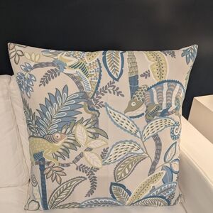 Tropical Patterned Throw Pillow